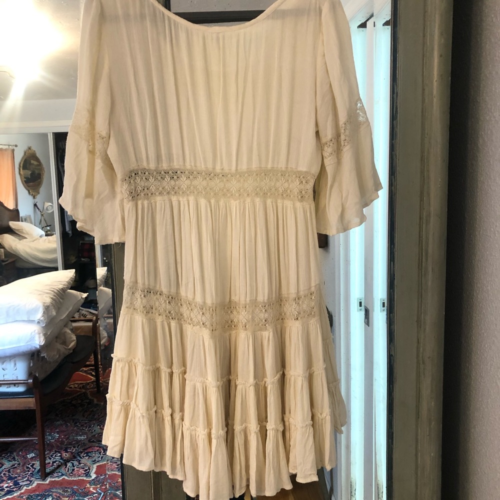 Free People ivory mini dress - Picture 6 of 6